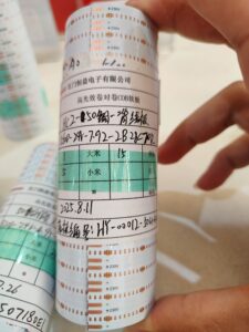 High-efficacy COB flex PCB produced by Roll-to-Roll process, 560 LEDs/m, 24V, 50oz copper with back-side wiring.